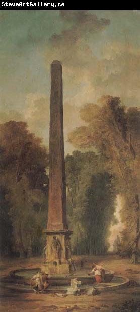 ROBERT, Hubert Landscape with Obelisk